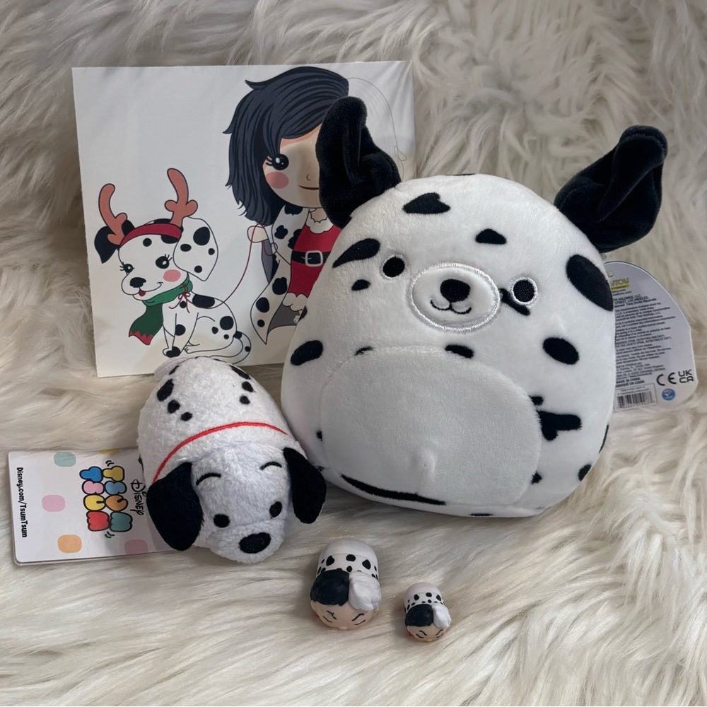 Disney 101 Dalmatian Plush Toys Bundle